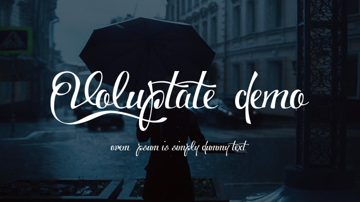 Voluptate_demo Font