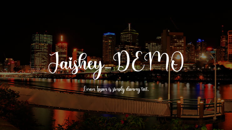 Jaishey_DEMO Font