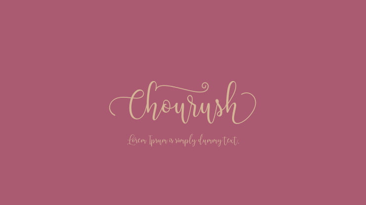 Chourush Font