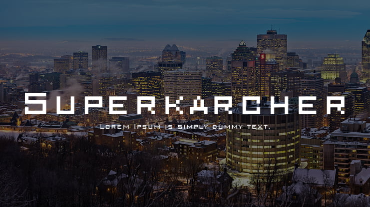 Superkarcher Font