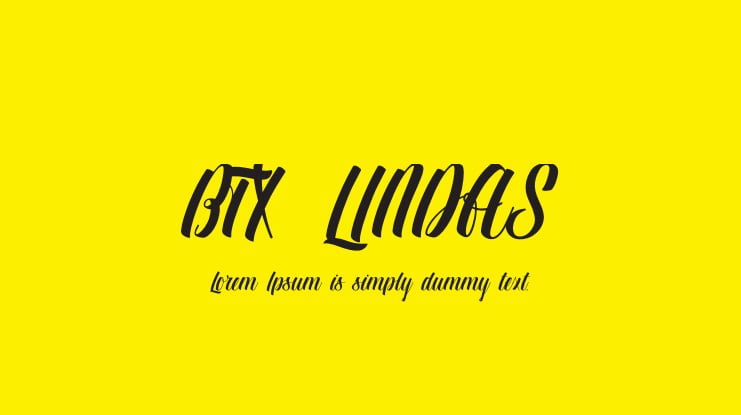 BTX-LINDAS Font