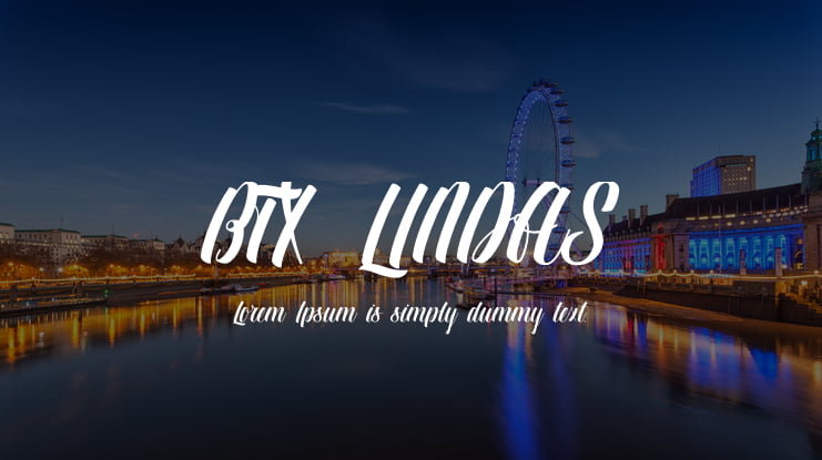 BTX-LINDAS Font