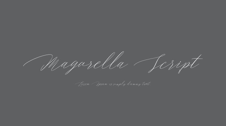 Magarella Script Font
