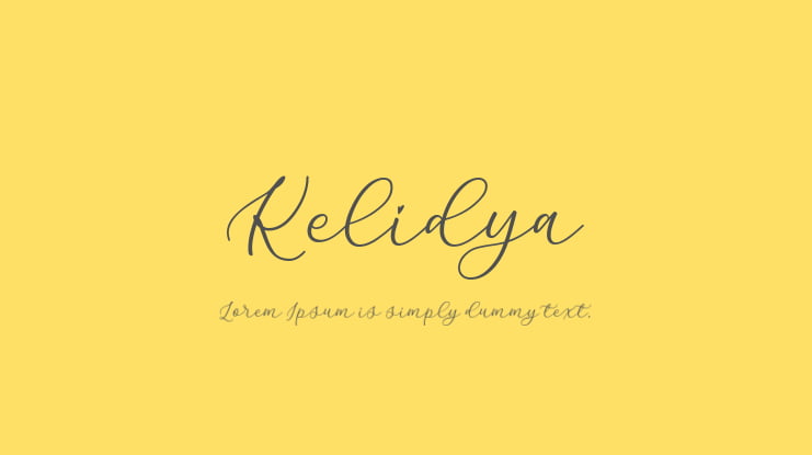 Kelidya Font