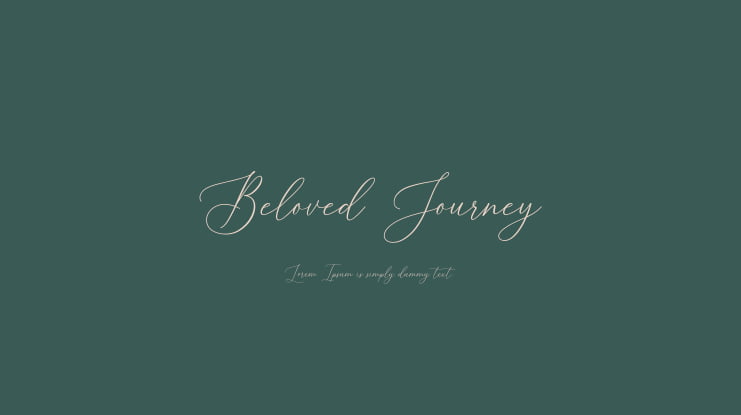 Beloved Journey Font : Download Free for Desktop & Webfont