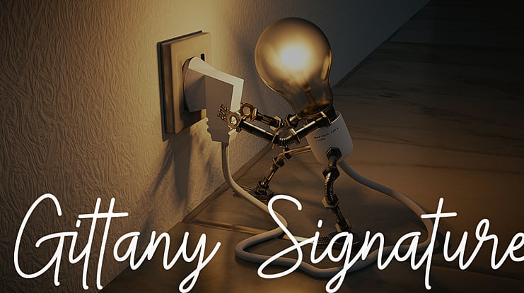 Gittany Signature Font