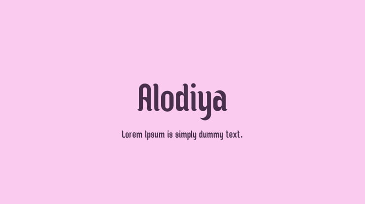 Alodiya Font
