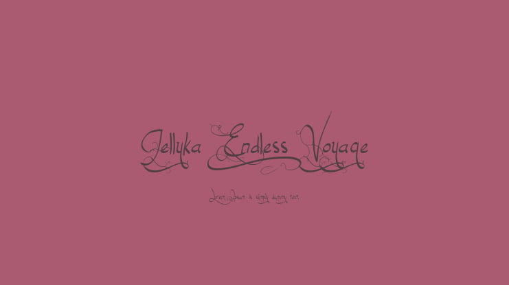 Jellyka End_less Voyage Font