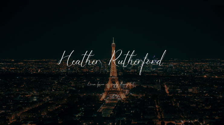 Heather Rutherford Font