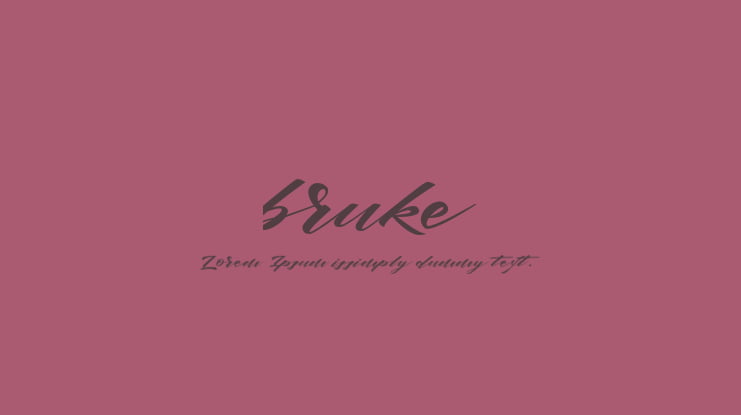 bruke Font