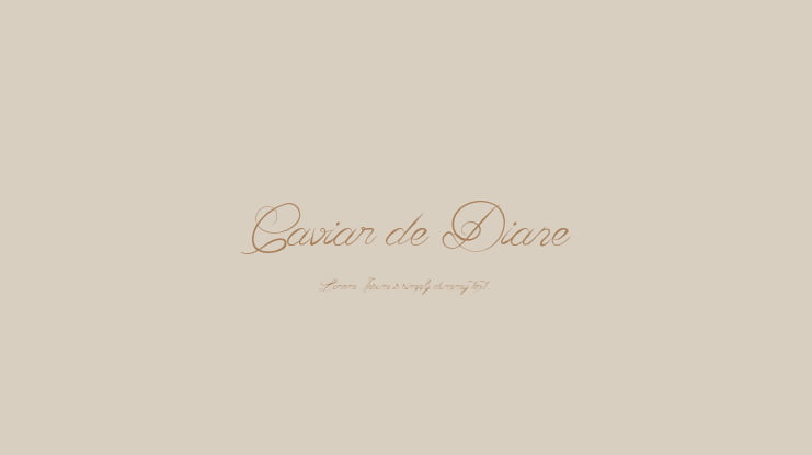 Caviar de Diane Font