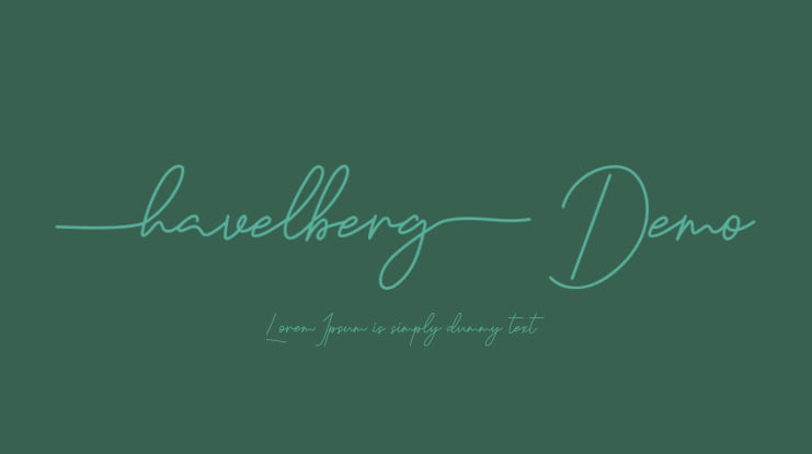 Havelberg Demo Font