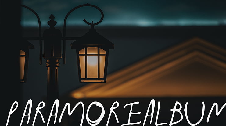 ParamoreAlbum Font