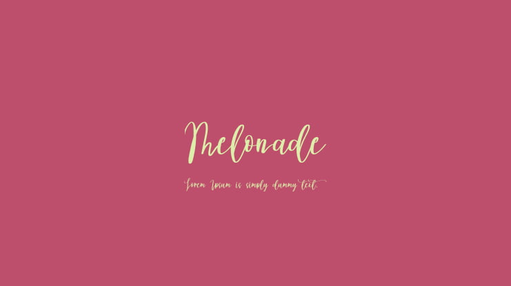 Melonade Font