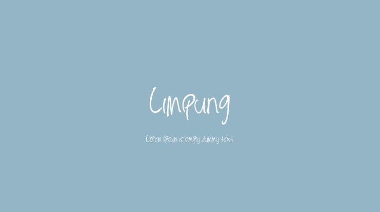 Limpung Font