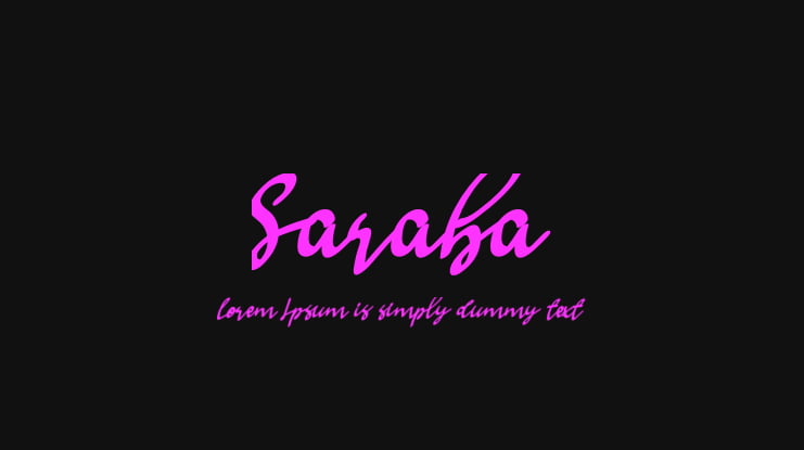 Saraba Font