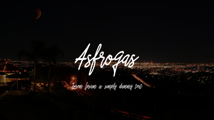 Asfrogas Font