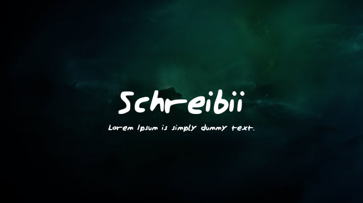 Schreibii Font