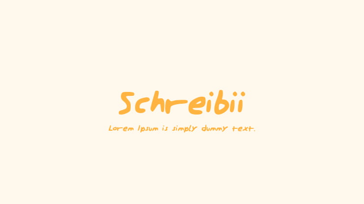 Schreibii Font