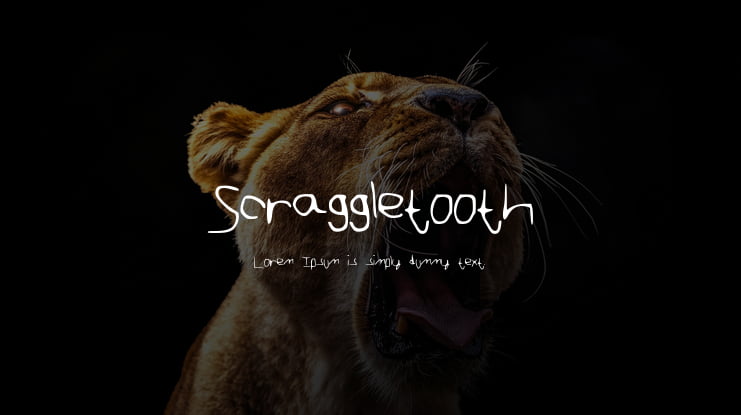 Scraggletooth Font