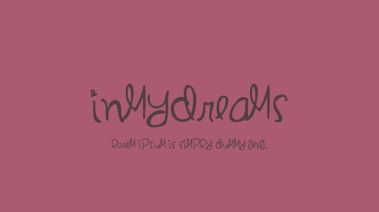 InMyDreams Font