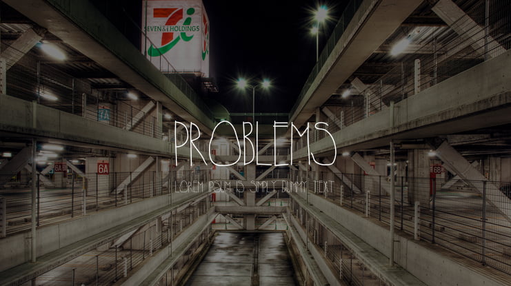 Problems Font