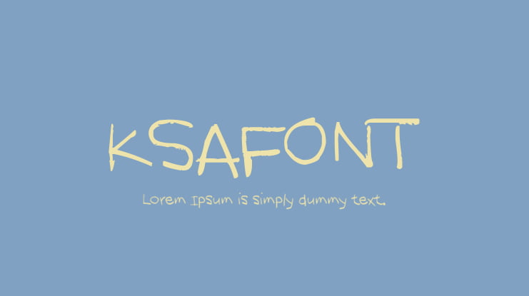 KSAFONT Font