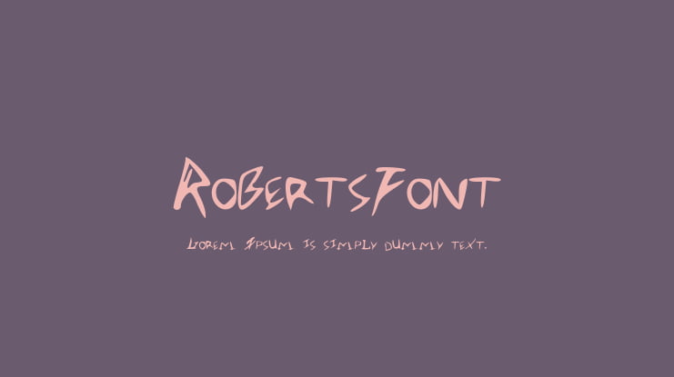 RobertsFont Font