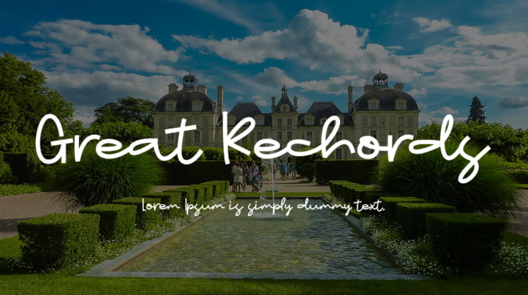 Great Rechords Font