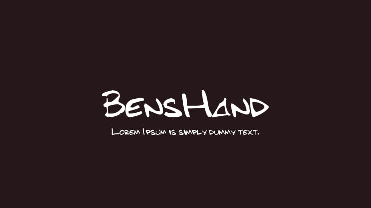 BensHand Font