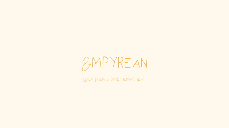 Empyrean Font