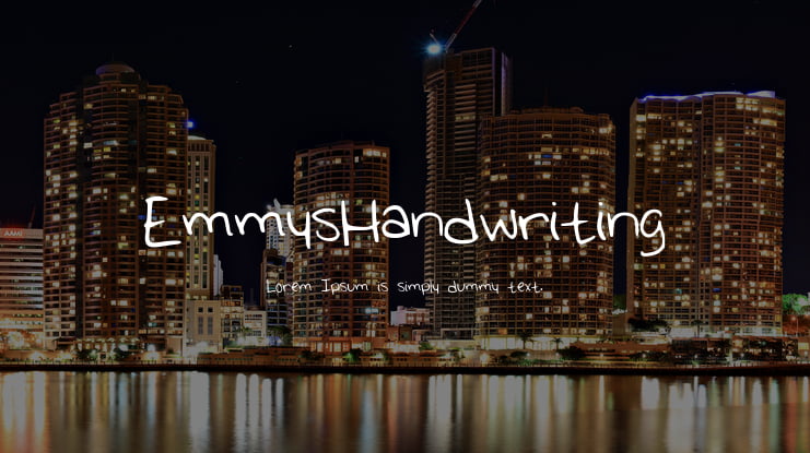 EmmysHandwriting Font