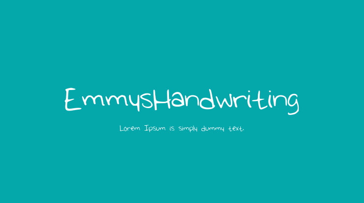 EmmysHandwriting Font