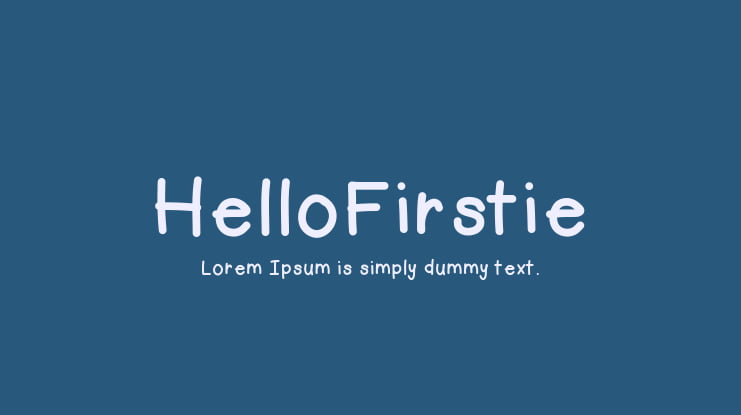 HelloFirstie Font