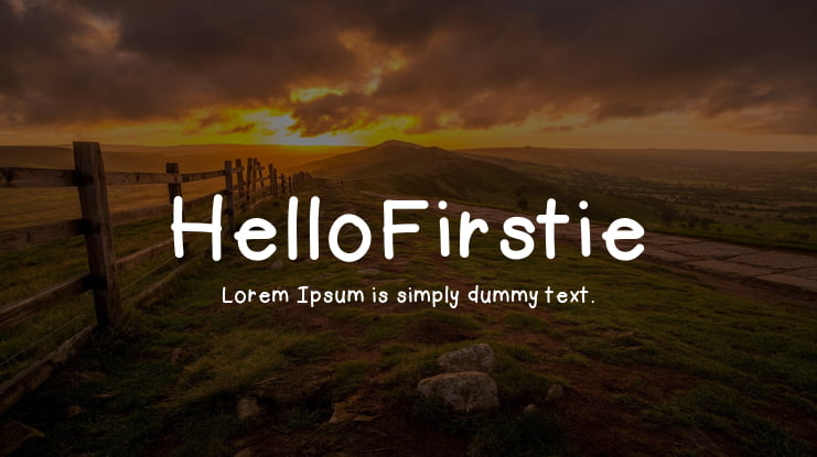 HelloFirstie Font