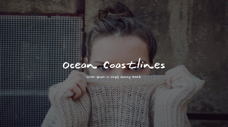 Ocean Coastlines Font