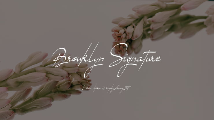 Brouklyn Signature Font