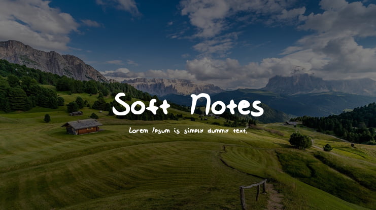 Soft_Notes Font