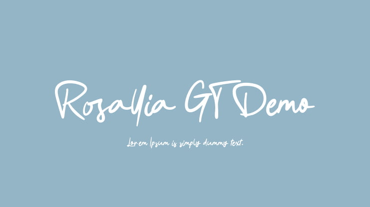 Rosallia GT Demo Font