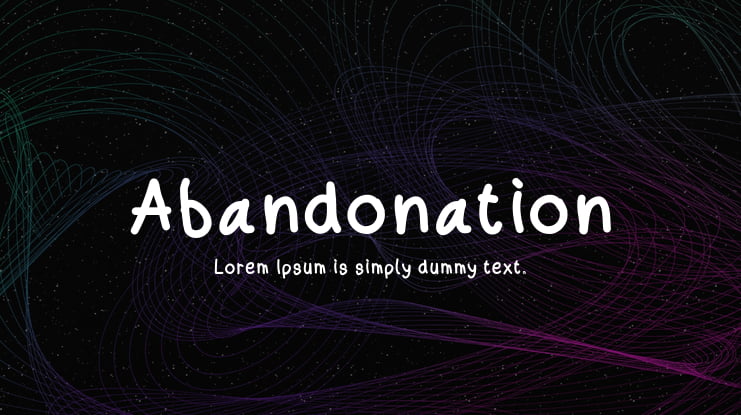 Abandonation Font