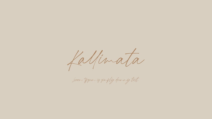 Kallimata Font