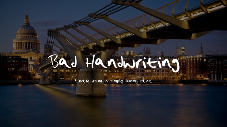 Bad_Handwriting Font