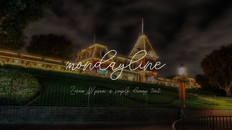 mondayline Font