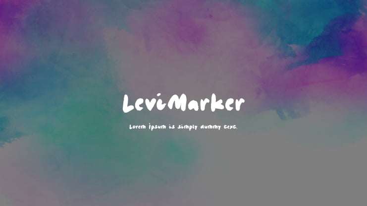 LeviMarker Font