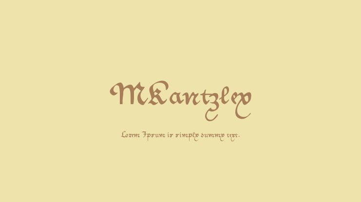 MKantzley Font