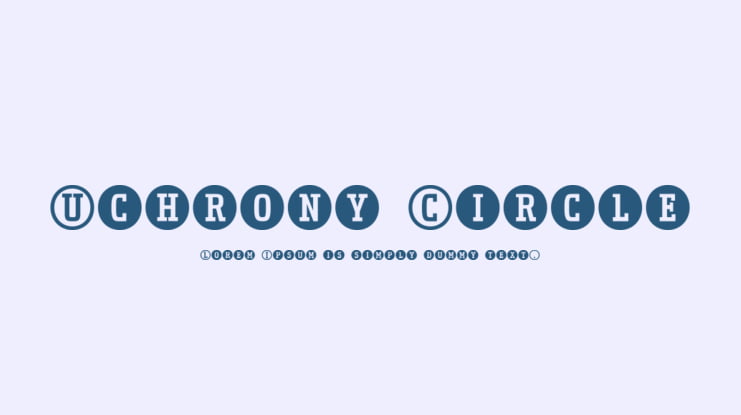 Uchrony Circle Font Family