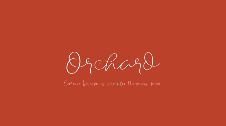 Orchard Font