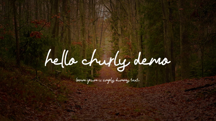 hello churly demo Font : Download Free for Desktop & Webfont