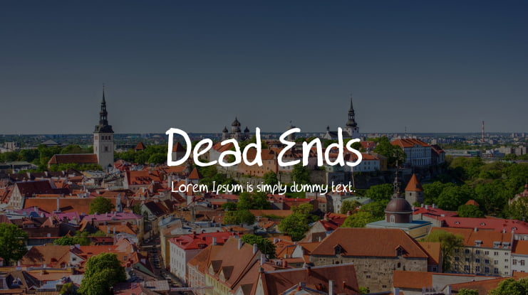 Dead Ends Font