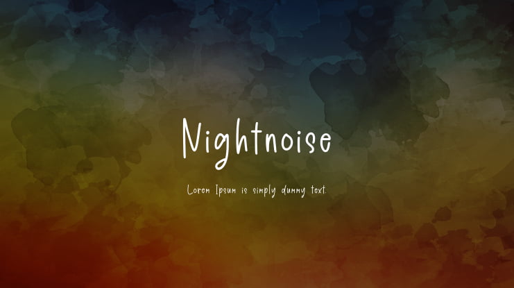 Nightnoise Font